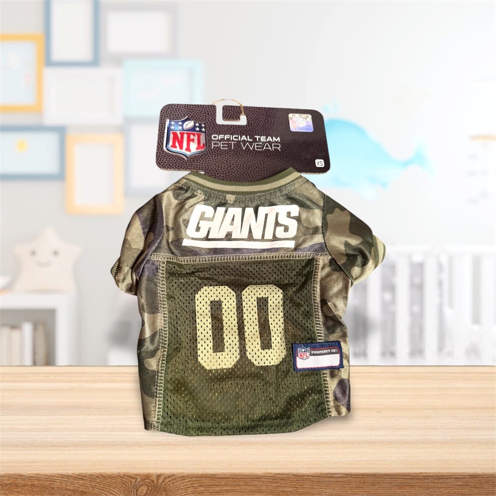 NFL Giants Camo Pet Jersey